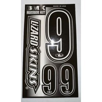 STICKER KIT – BLACK W/ WHITE TRIM - #9