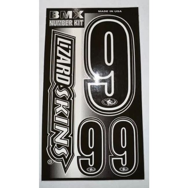 STICKER KIT – BLACK W/ WHITE TRIM - #9