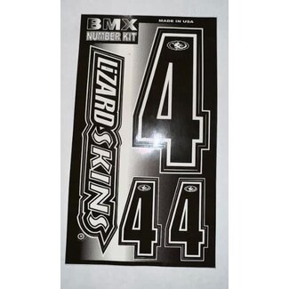 STICKER KIT – BLACK W/ WHITE TRIM - #4