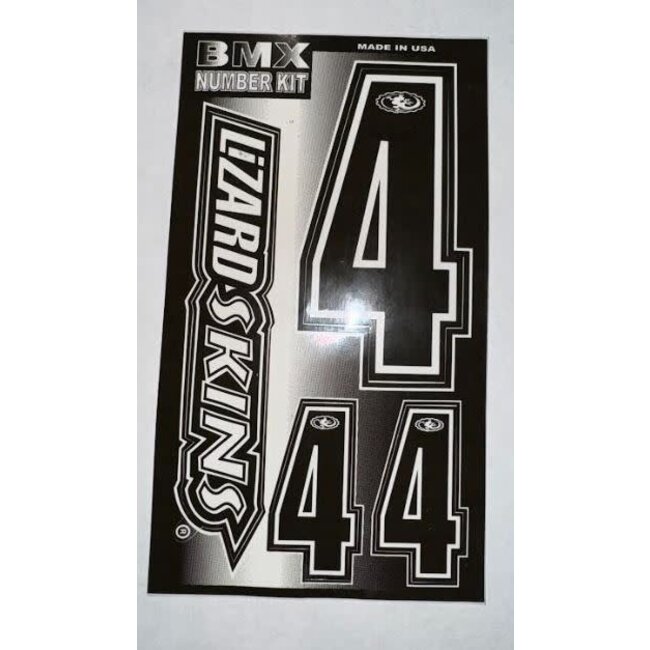 STICKER KIT – BLACK W/ WHITE TRIM - #4