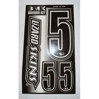 STICKER KIT – BLACK W/ WHITE TRIM - #5
