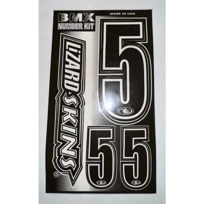 STICKER KIT – BLACK W/ WHITE TRIM - #5