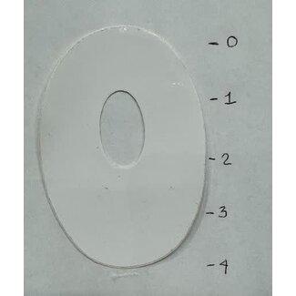 STICKER - NUMBER 0 – WHITE - 4"