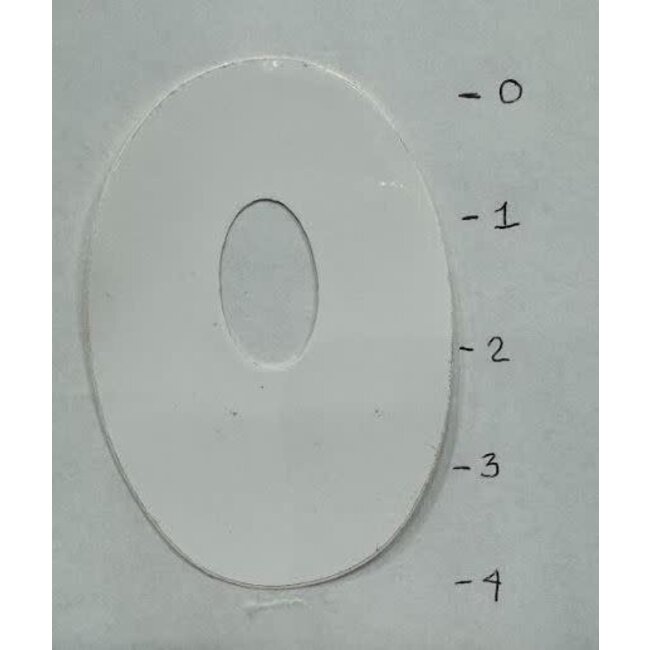 STICKER - NUMBER 0 – WHITE - 4"