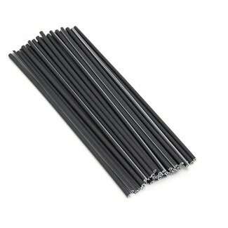 THEORY REFLECTIVE SPOKE COVERS - 36 PACK - BLACK