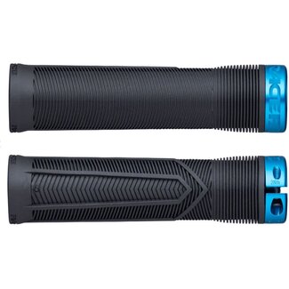 RaceFace Chester Grips - Lock-On, Black/Turquoise, 31mm