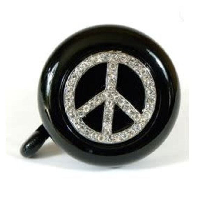 Cruiser Candy Black Peace Sign Bike Bell