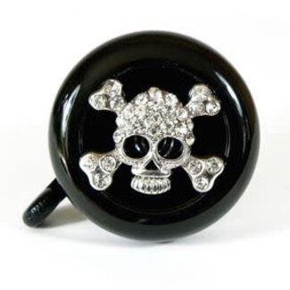 Cruiser Candy Silver Cute Skull Bicycle Bell