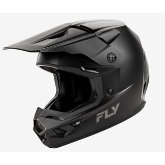 FLY RACING KINETIC SOLID HELMET MATTE BLACK - XS