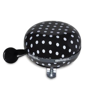 Basil BELL - BLACK/ WHITE POLKA DOT - 80MM