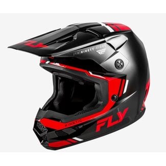 FLY RACING Kinetic Verdict Helmet - Black / Red /White - XS