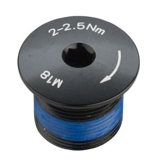 Promax Crank Spindle Fixing Bolt for 2-piece cranks, Alloy, Black