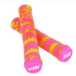 ODI Hucker Grips - Limited Edition Pink/Yellow Swirl, Flangeless