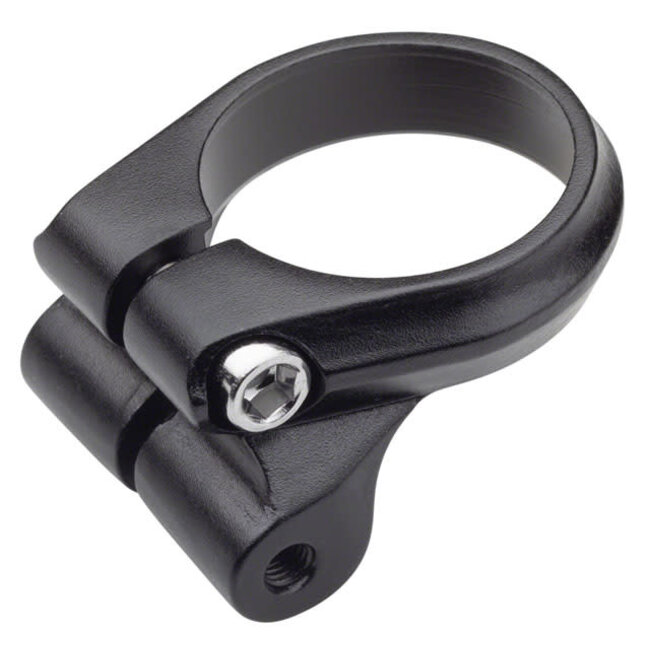 Problem Solvers Seatpost Clamp - 34.9mm, Bolt-On, Black w/ Rack Mounts