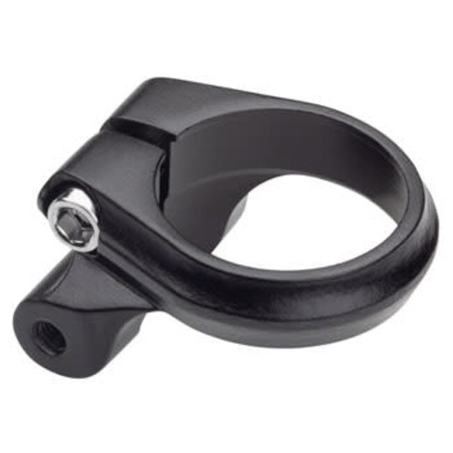 Problem Solvers Seatpost Clamp - 34.9mm, Bolt-On, Black w/ Rack Mounts