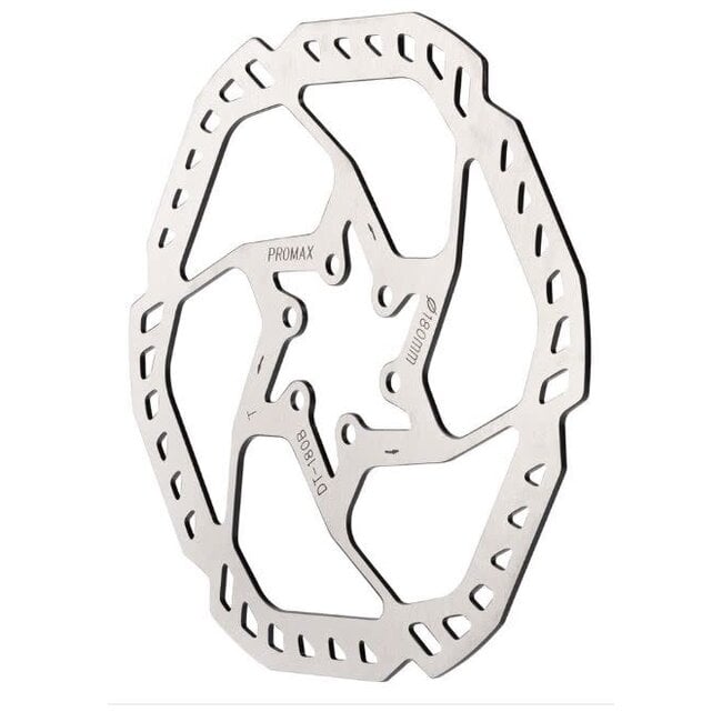 Promax Endurance E1 Disc Brake Rotor - 180mm, 6-Bolt, Silver