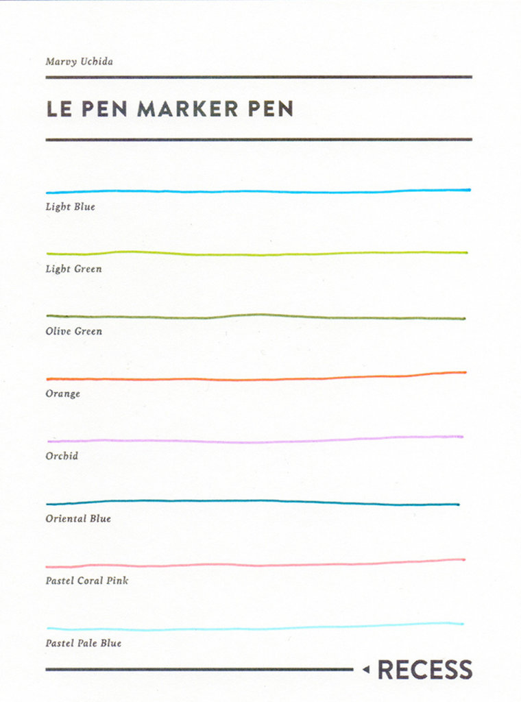 Marvy Uchida Marvy Uchida : Le Pen : Marker Pen :