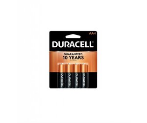 Duracell Alkaliskt Batteri AA 4 Enheter Svart