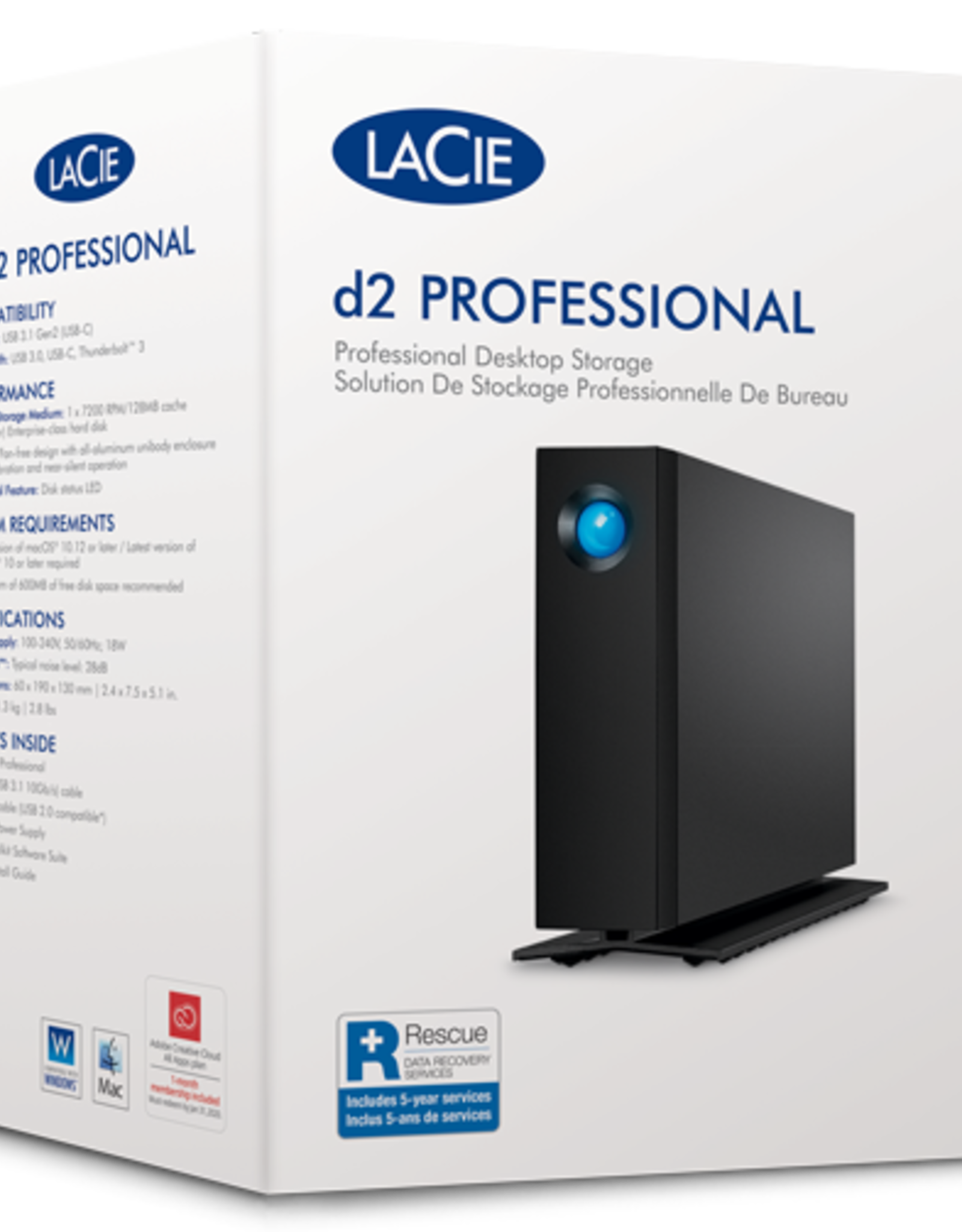 最終値下げ LaCie d2 Professional 8TB 外付けハードディスク - PC周辺機器