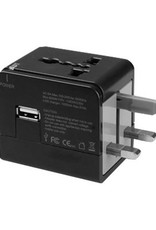 MACALLY MACALLY UNIVERSAL POWER PLUG ADAPTER WITH USB PORT