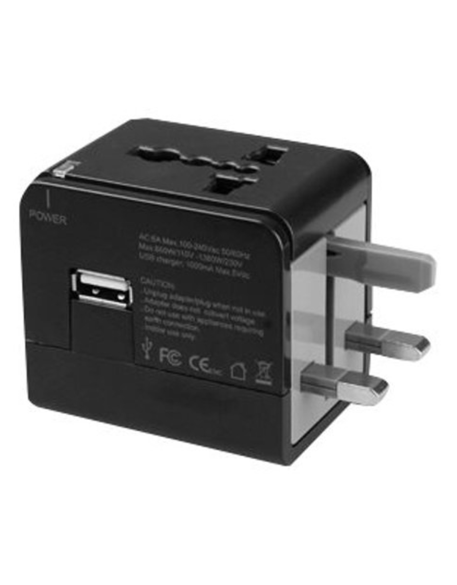 MACALLY MACALLY UNIVERSAL POWER PLUG ADAPTER WITH USB PORT