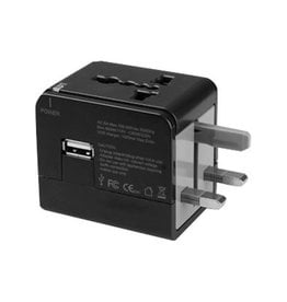 MACALLY MACALLY UNIVERSAL POWER PLUG ADAPTER WITH USB PORT