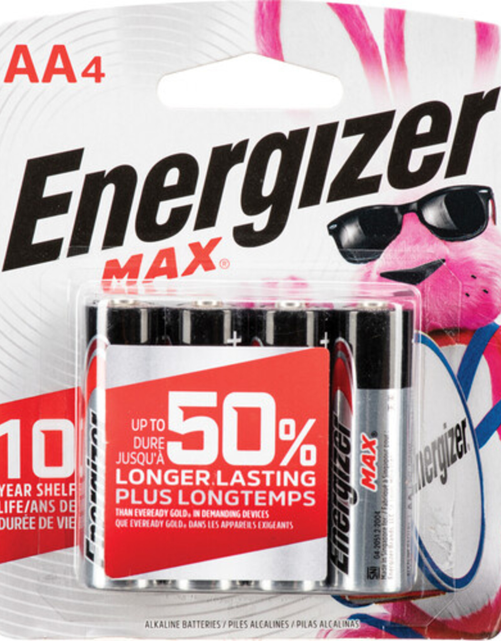 Piles Energizer Max alcalines AA 4 Piles