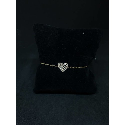 Amour 18k Rose Gold 0.25ct Heart Bracelet Amour 18k Rose Gold 0.25ct Heart Bracelet