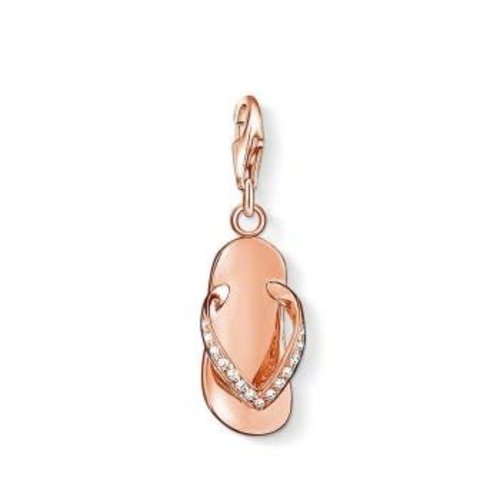 Thomas Sabo Rose Gold CZ Flip Flop Charm Thomas Sabo Rose Gold CZ Flip Flop Charm