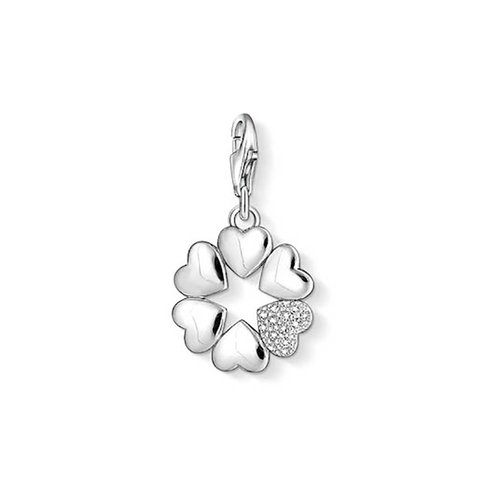 Thomas Sabo CZ Clover Hearts Charm Thomas Sabo CZ Clover Hearts Charm
