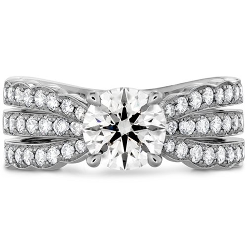 Hearts On Fire Lorelei Triple Diamond Row Engagement Ring Hearts On Fire Lorelei Triple Diamond Row Engagement Ring