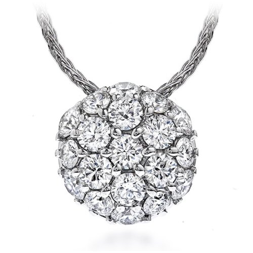 Hearts on Fire Fashion Silk Pave Round Pendant Hearts on Fire Fashion Silk Pave Round Pendant
