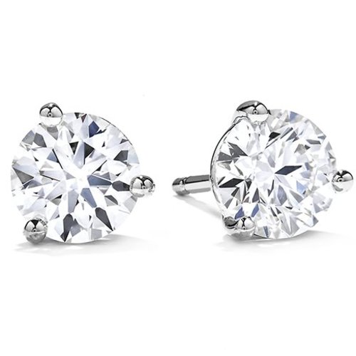 Hearts on Fire Fashion 0.52ct Three Prong Studs Hearts on Fire Fashion 0.52ct Three Prong Studs