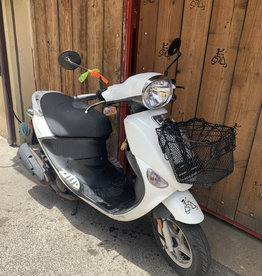 Genuine Scooters 2020 White Buddy 50cc Moped (#B-85)
