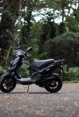 Genuine Scooters 2023 Matte Black Genuine Roughhouse 50cc Moped