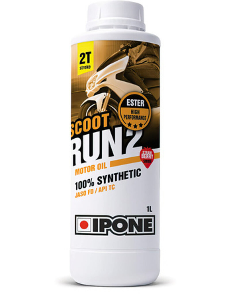 Ipone 2-Stroke Engine Oil Ipone Scoot Run 2 strawberry 100% synthetic 1L