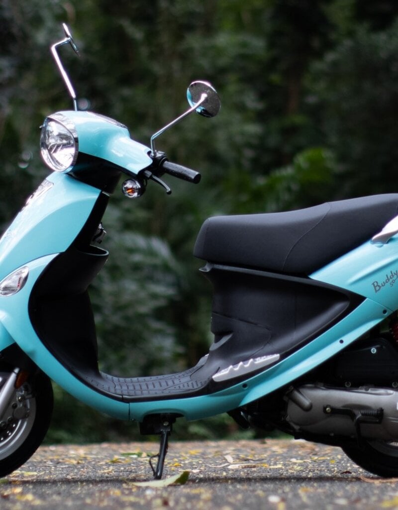 Genuine Scooters 2023 Turquoise Genuine Buddy 50cc Moped