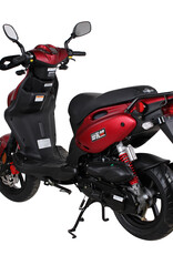 Genuine Scooters 2024 Matte Red Genuine Roughhouse Sport 50cc Moped