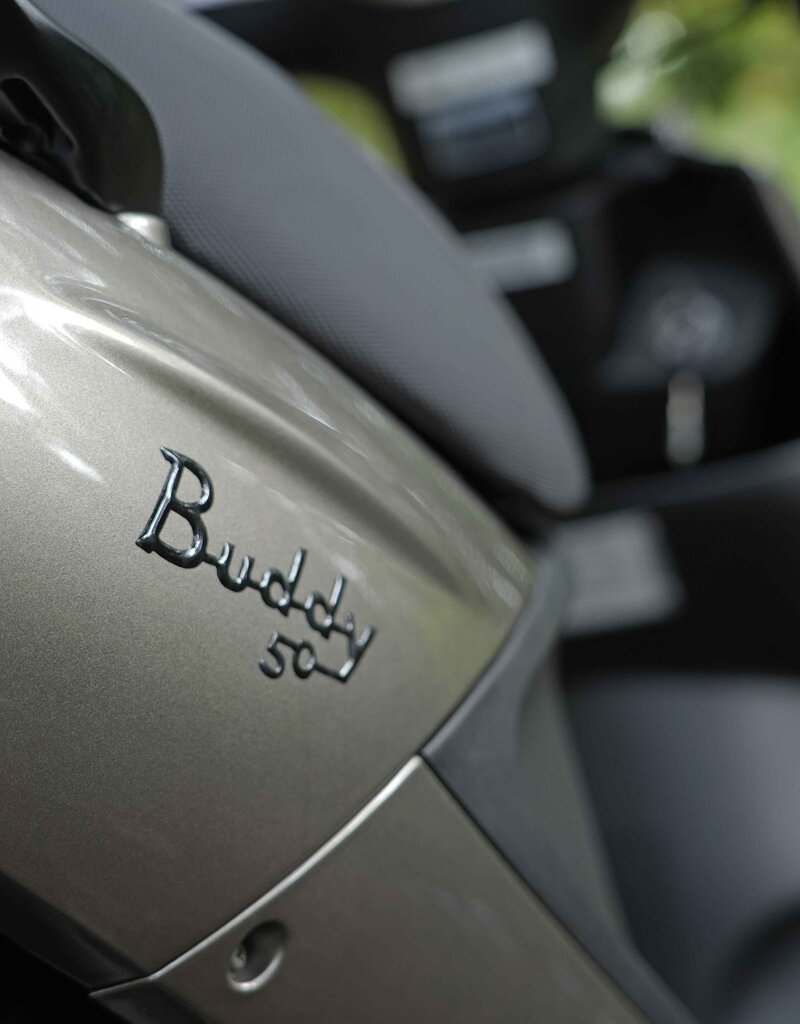 Genuine Scooters 2024 Gloss Titanium Genuine Buddy 50cc Moped