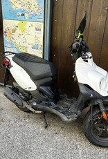 Genuine Scooters 2023 White Genuine Roughhouse 50cc Moped (R-70)