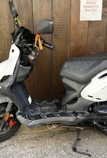 Genuine Scooters 2023 White Genuine Roughhouse 50cc Moped (R-70)