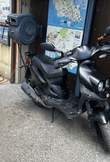 Genuine Scooters Black Genuine Roughhouse Sport 50cc Moped (LX-49)