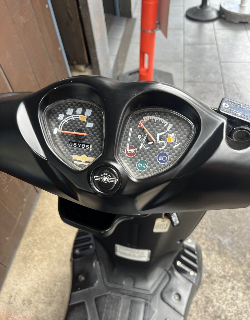 Genuine Scooters 2023 Matte Black Genuine Roughhouse Sport 50cc Moped (lx-51)