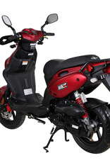 Genuine Scooters 2025 Matte Red Genuine Roughhouse Sport 50cc Moped