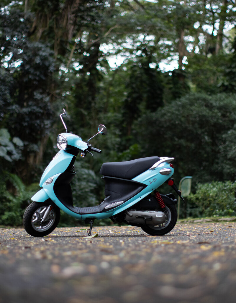 Genuine Scooters 2025 Turquoise Genuine Buddy 50cc Moped