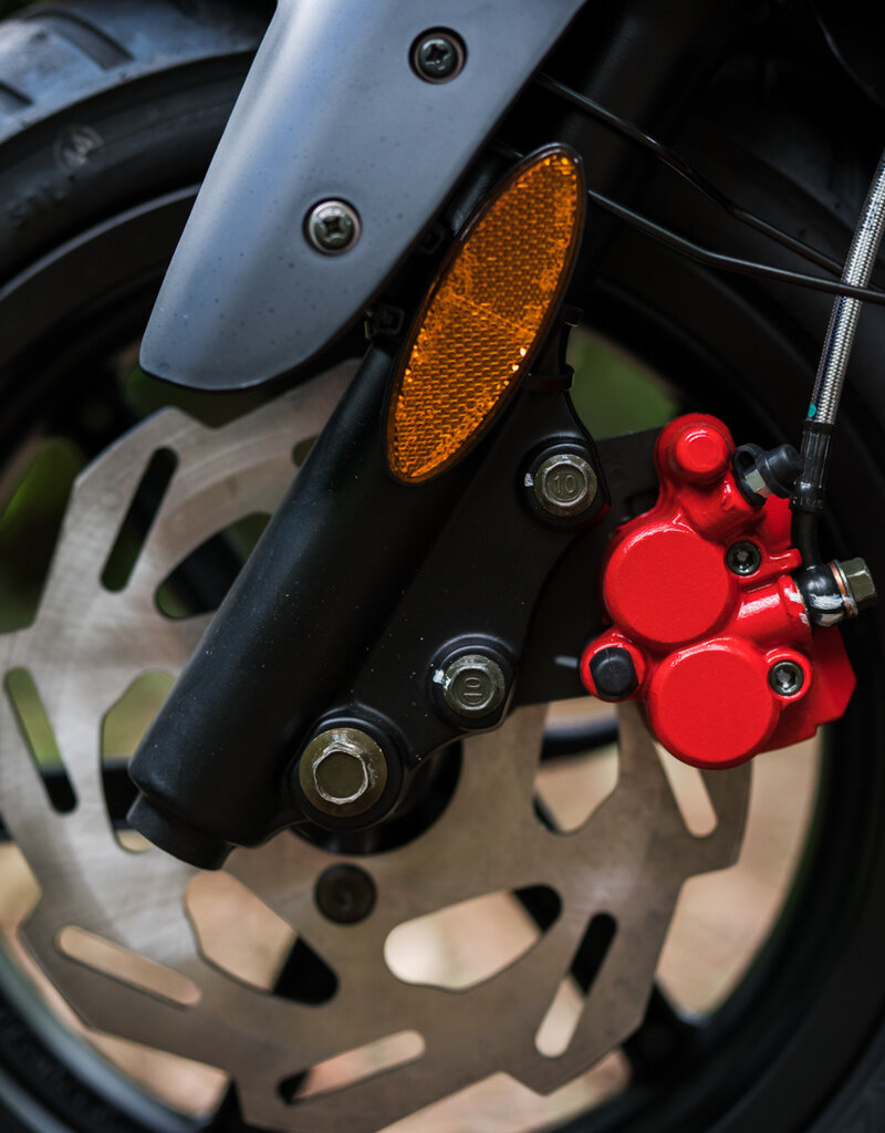 Genuine Scooters 2025 Matte Black Genuine Roughhouse Sport 50cc Moped