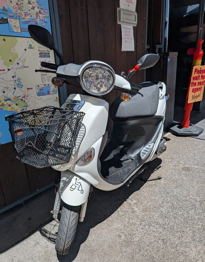 Genuine Scooters 2023 White Genuine Buddy 50cc Moped [B-61]