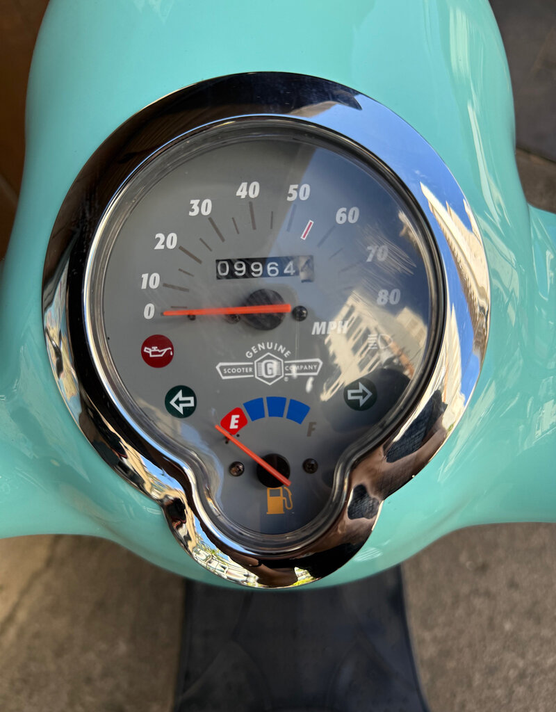 Genuine Scooters 2023 Turquoise Genuine Buddy 50cc Moped (B.B. 4276)