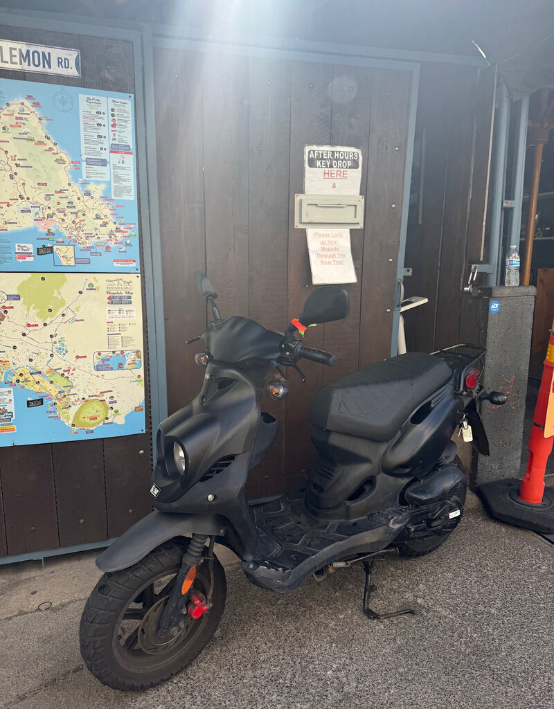 Genuine Scooters 2024 Black Genuine Roughhouse 50 cc Moped (R-103)
