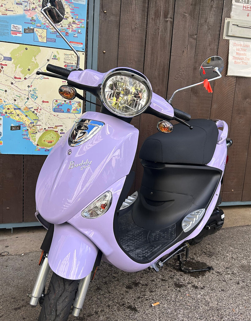 Genuine Scooters 2024 Lavender Genuine Buddy 50cc Moped (BB 5610)